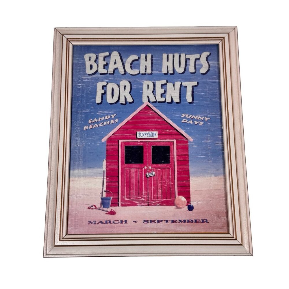 Martin Wiscombe Print Framed Set 2 Boat Coastal Beach Wall Art  Blue Whimsical - Picture 3 of 9